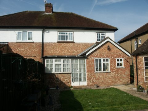 Rear of house