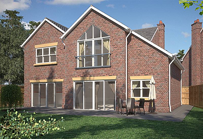 Rear view of property