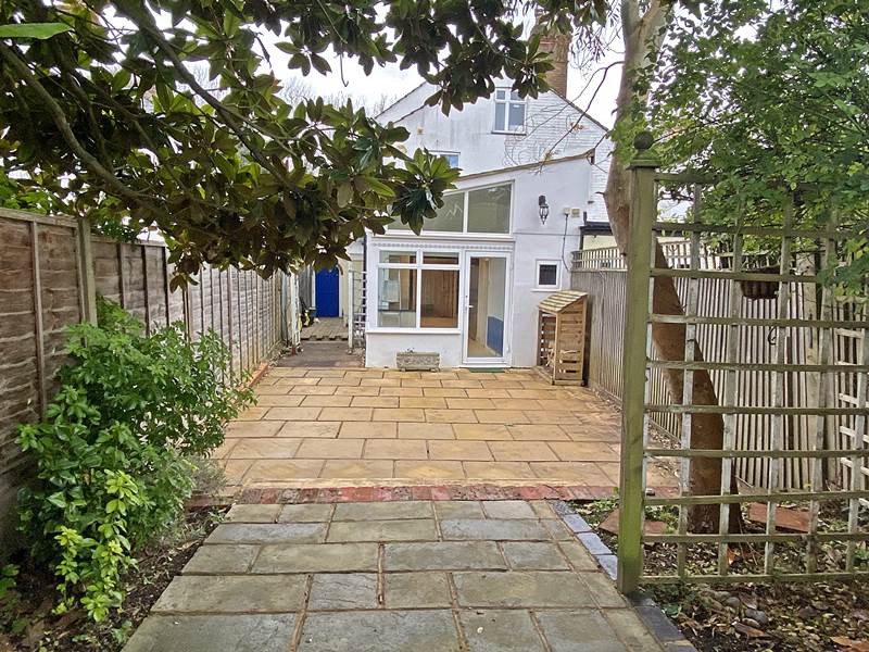 Rear view of property