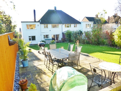 Rear of property