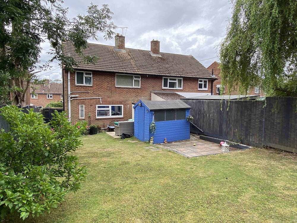 Rear view of property