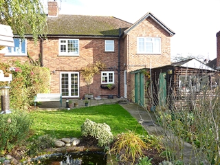 Rear of property