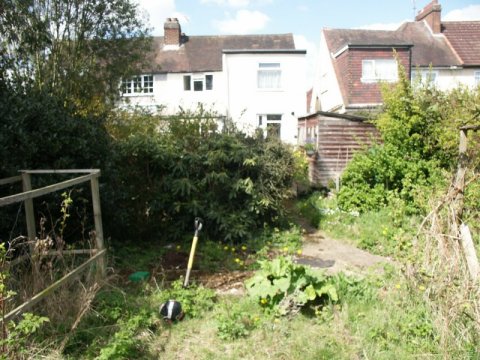 Rear of property