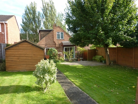 Rear of property
