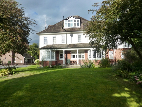 Rear of property