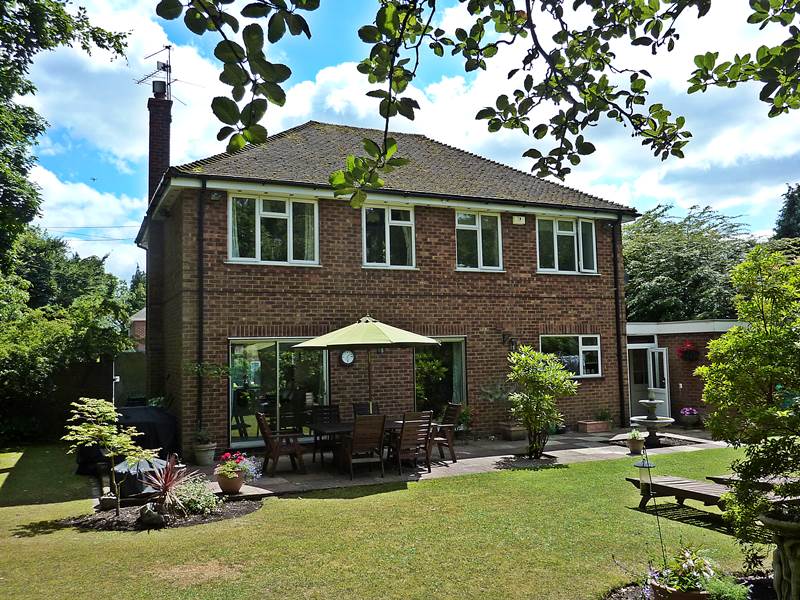 Rear view of property
